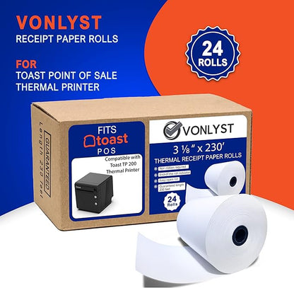 Thermal Printer Paper Roll for Toast TP200 Receipt Printer Point of Sale - Image 6