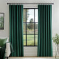 FMFUNCTEX Velvet Curtains Emerald Green Thermal Insulated Curtains by Fmfunctex