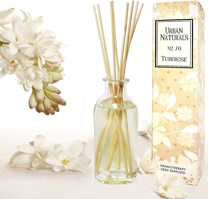 Urban Naturals Tuberose Fragrance Oil Reed Diffuser | Exotic Tuberose and by UrbanNaturals
