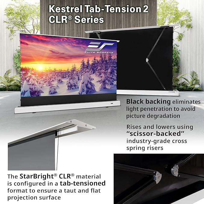 Elite Screens Kestrel Tab-Tension CLR, 121 inch 16:9, Ultra-Short Throw Ceiling - Image 7