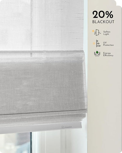 Graywind Smart Roman Shades 20% Blackout Compatible - Image 6