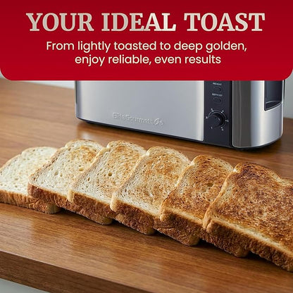Elite Gourmet ECT3200 2-Slice, 1 Long Slot, Slim Toaster, 6 Toast Settings - Image 7