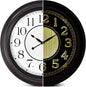 Koosome 18 Inch Lighted Wall Clock Outdoor Clocks by Unknown