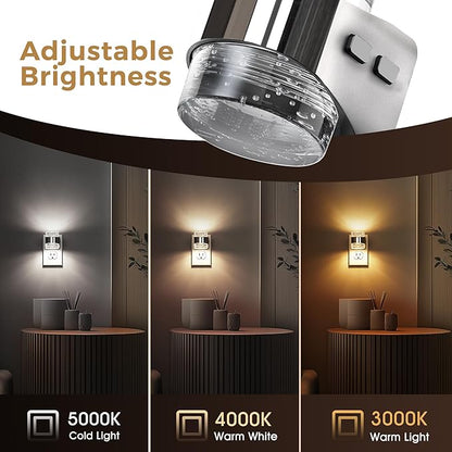 L LOHAS LED 2 Pack 3CCT Night Lights Plug into Wall, 3000K/4000k/5000K - Image 4