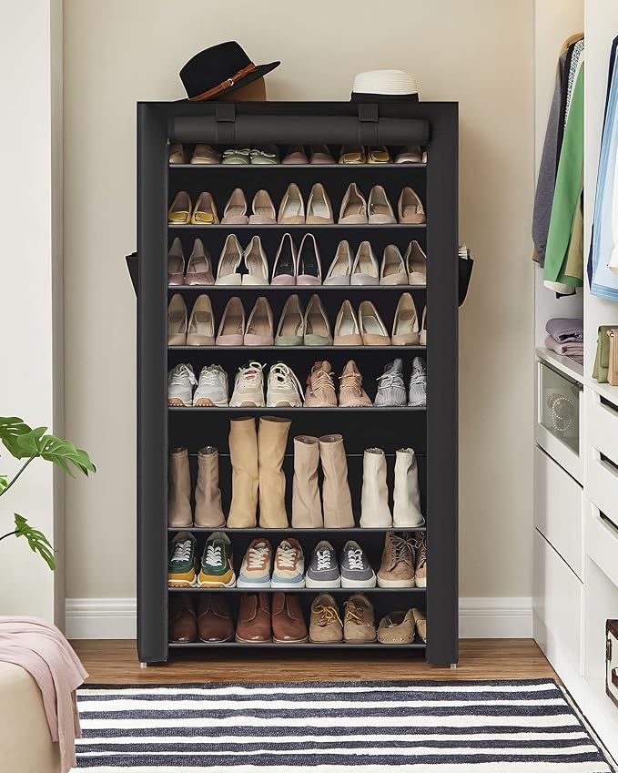 SONGMICS 10-Tier Shoe Rack, Shoe Storage Cabinet - Image 4