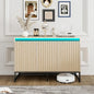 Fluted Sideboard Buffet Cabinet by WOENEI