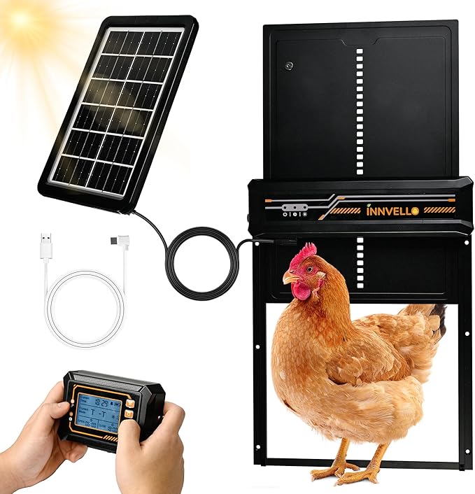 Automatic Chicken Coop Door Solar Powered by Innvello