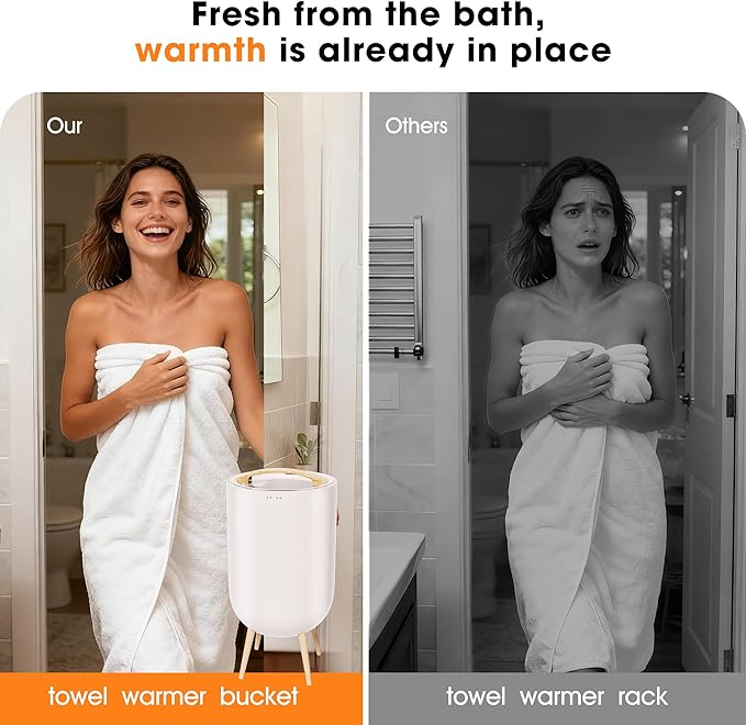 STARLEAD Heated Towel Warmers for Bathroom - 20L Large Towel Warmer Bucket - Image 7