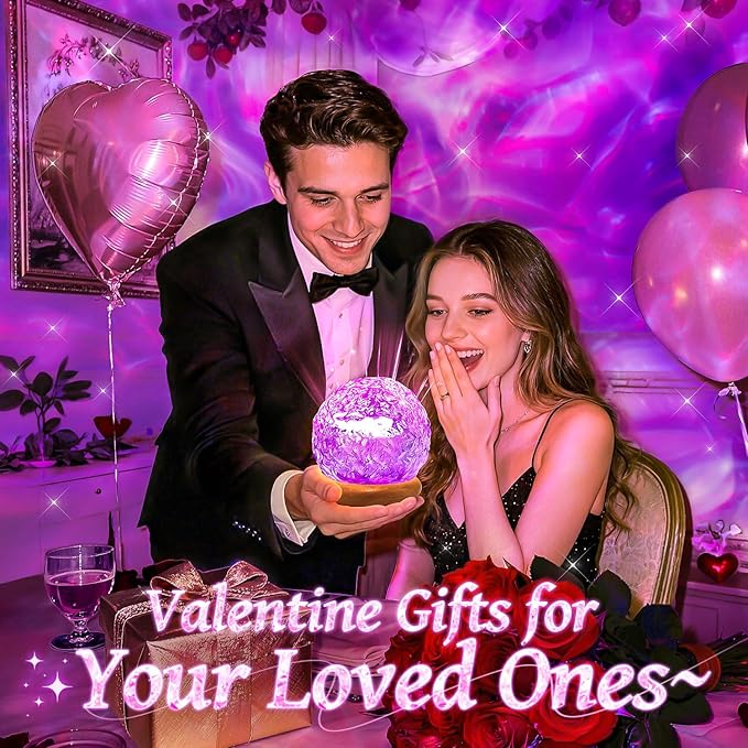 Trendy Valentine's Day Gifts for Teen, 18 Colors Northern Lights Projector Mood - Image 2