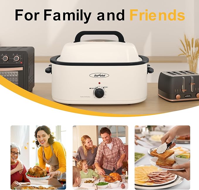Sunvivi Roaster Oven, Electric Roaster Oven - Image 6
