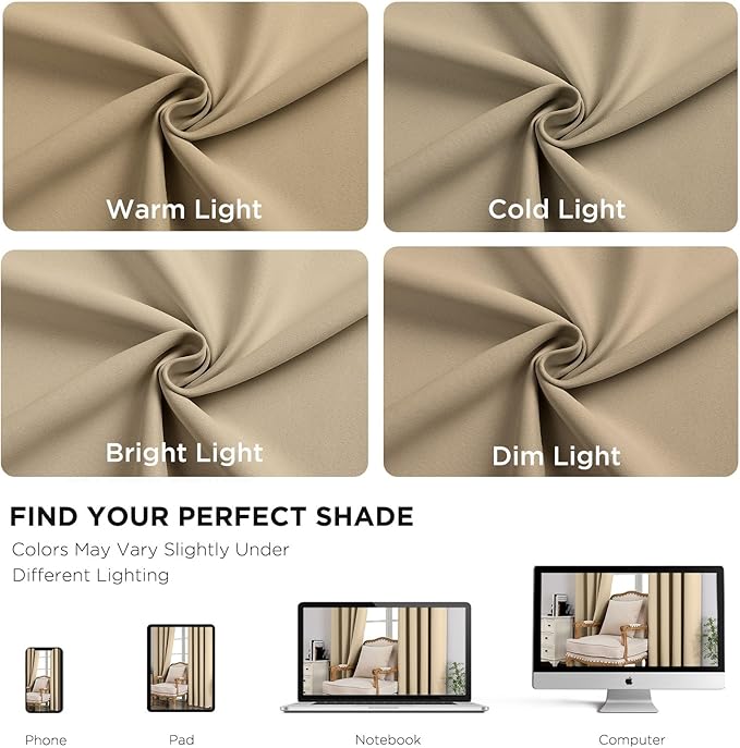 CUCRAF Blackout Curtains for Bedroom - Image 6