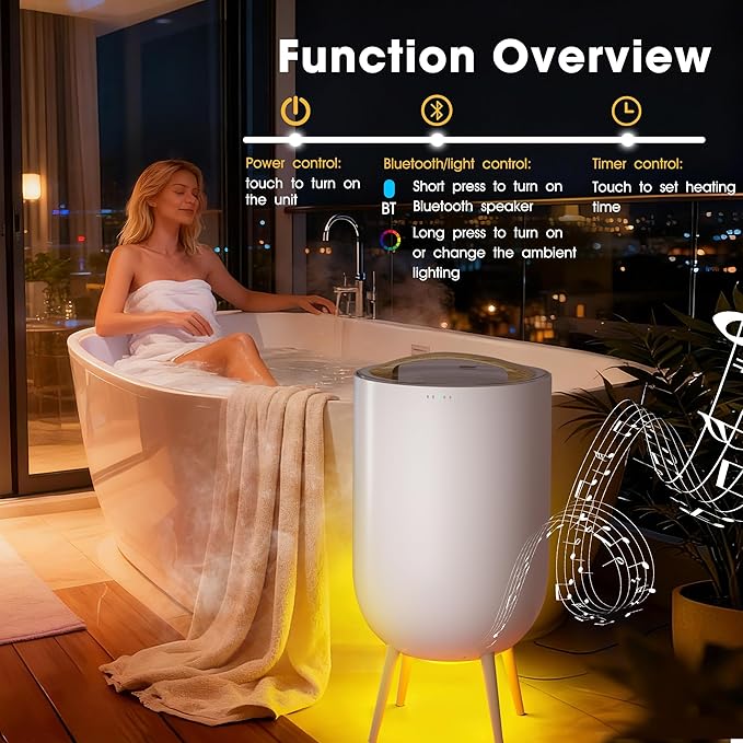 STARLEAD Heated Towel Warmers for Bathroom - 20L Large Towel Warmer Bucket - Image 4