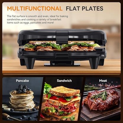 OSTBA Sandwich Maker, 2 Slice Grilled Cheese Maker - Image 4