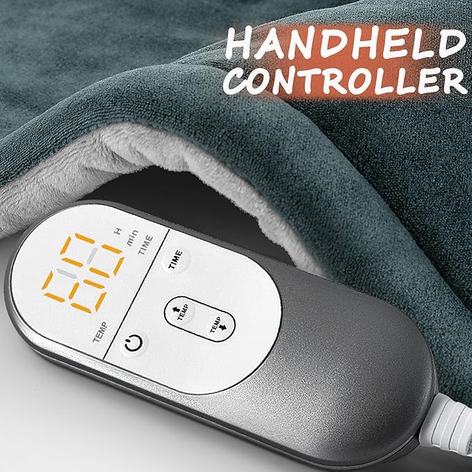 Neck Heating Pad Gifts for Dad, XL Weighted Shoulder Heat Pad, Back Pain Relief - Image 5