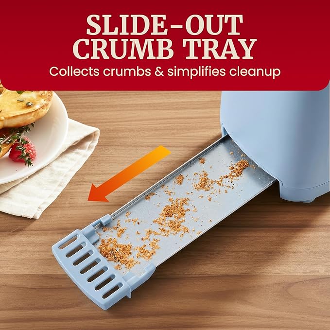 Elite Gourmet ECT2517OX SLIMTOAST™ 2-Slice, Long Slot Toaster, Cool-touch Body - Image 5