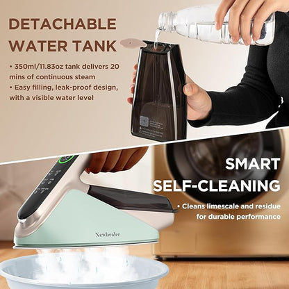 Newbealer Steam Generator Iron, 1500W Turbo Steamer - Image 3