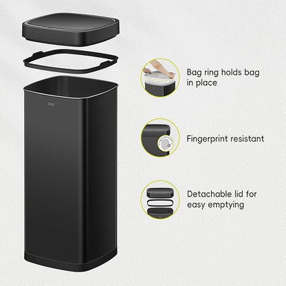 EKO EcoSmart 80L / 21.1 Gallon Motion Sensor Trash Can – Tall, Large Touchless - Image 8