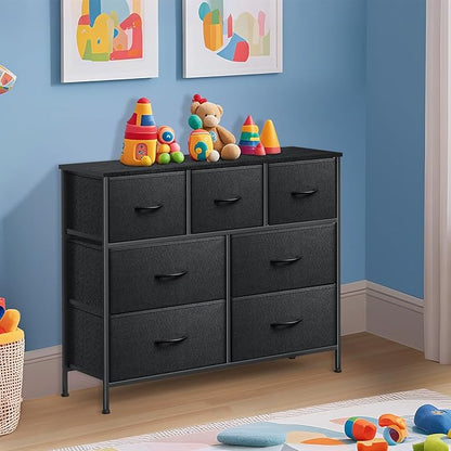 Dresser for Bedroom with 7 Drawers, Chest of Drawers, Storage Drawers Organizer - Image 5