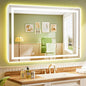 YEELAIT 51x40 Inch LED Bathroom Mirror by YEELAIT