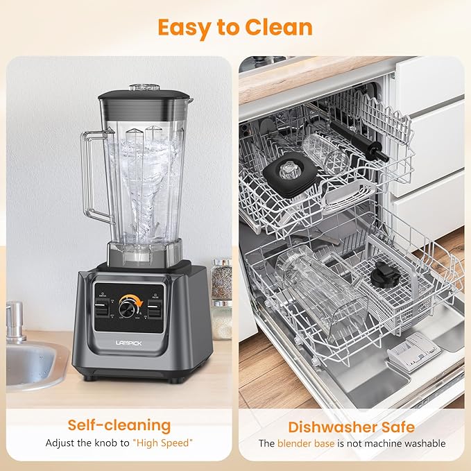 Blenders for Kitchen, 2000W Blender for Smoothies 35000 RPM Professional Grade - Image 8