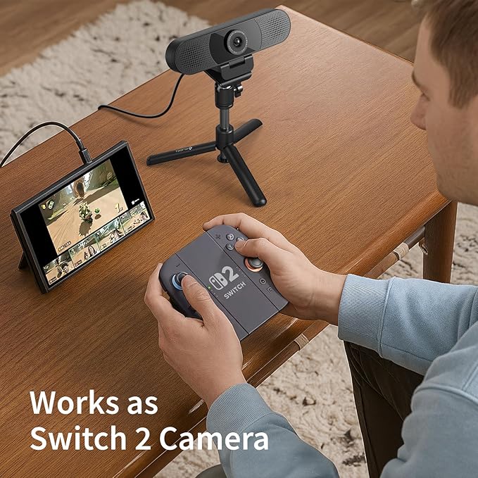 EMEET C960 Webcam with Tripod, 1080P Webcam with Microphone, Adjustable Height - Image 6