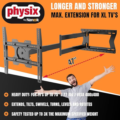 Physix 2120 Long arm TV Wall Mount - Image 2
