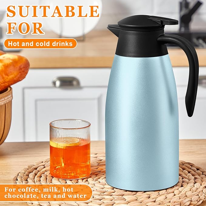 Norme 2 Pcs Thermal Coffee Carafe Insulated Stainless Steel Coffee Carafe - Image 5