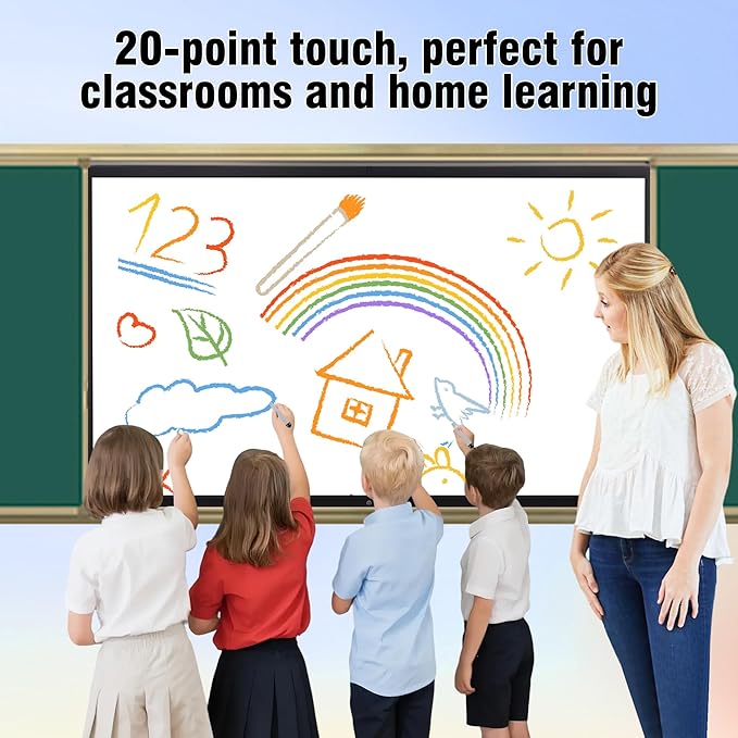 75" 4K UHD Interactive Smart WhiteBoard, Touchscreen Digital Whiteboard - Image 6