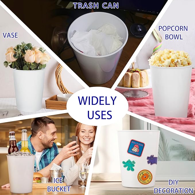 12 Pack Ice Buckets for Parties, Plastic Wine Cooler for Champagne, Soda and - Image 5