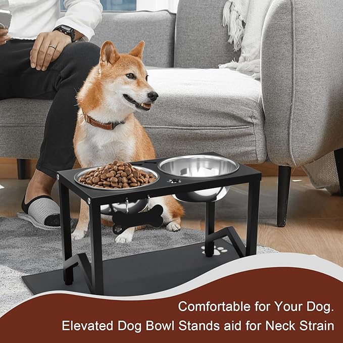 Elevated Dog Bowls, Metal Raised Dog Bowl Stand - Image 6