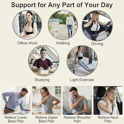 Full Back Posture Corrector for Women & Men – Pull-Back System Posture Brace – - Image 8