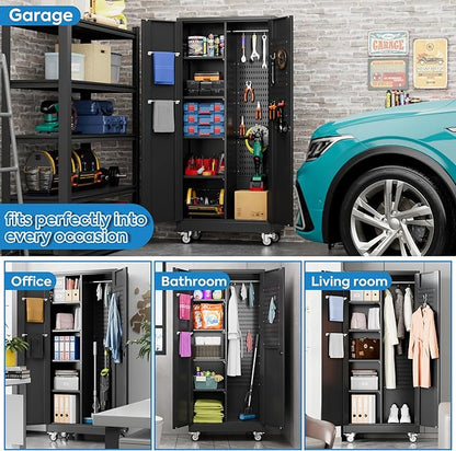 SUXXAN Broom Closet Storage Cabinet - Image 5