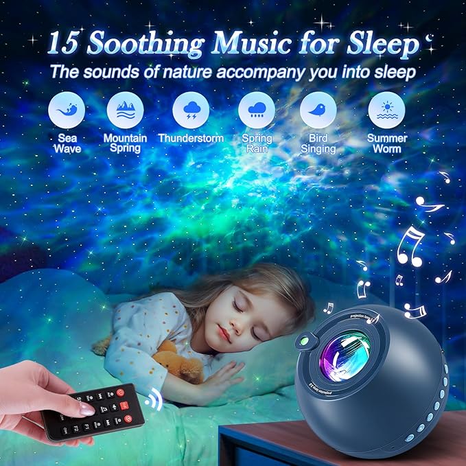 PIKOY INS Northern Lights Projector Star Projector Brown - Image 3