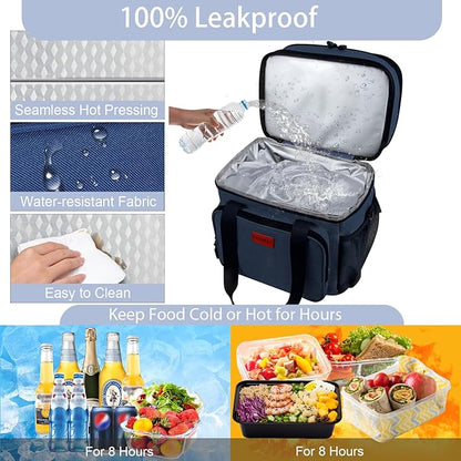 Expandable Large Lunch Box, Insulated Heavy Duty Lunch Bag Waterproof Leakproof - Image 5