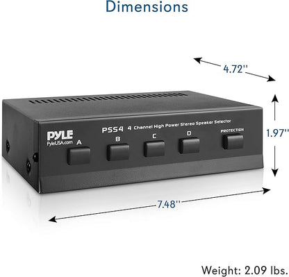 Pyle 4-Zone Speaker Selector Switch - Image 8