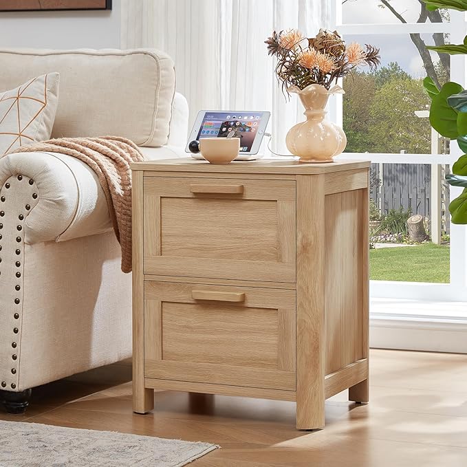 Joaxswe Farmhouse Nightstand Set of 2 - Image 6