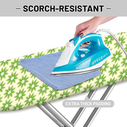 Extra Thick Ironing Board Cover and Pad, Spring Flower 15x54 Ironing Board Cover - Image 4
