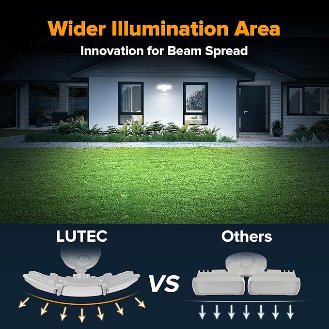 LUTEC 84W 9500LM LED Security Light Motion Sensor Outdoor Lights - Image 8