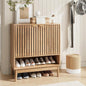 Shoe Storage Cabinet with Adjustable Shelves, Wooden Shoe Organizer, Shoes Rack by KiasthomeBathroomAccessories