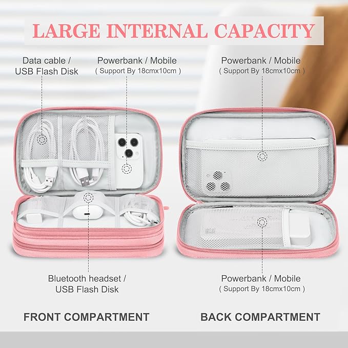 FYY Electronic Organizer, Electronic Accessories Carry Case Portable Waterproof - Image 3