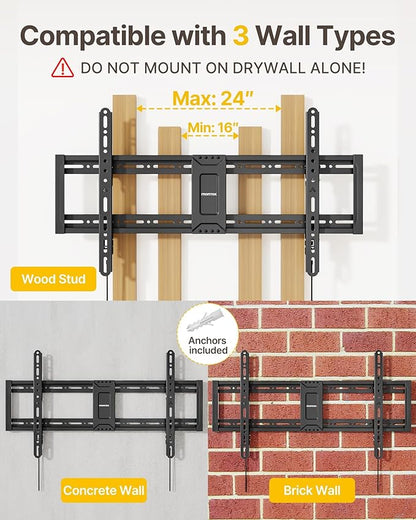 monTEK Heavy Duty Tilting TV Wall Mount - Image 5