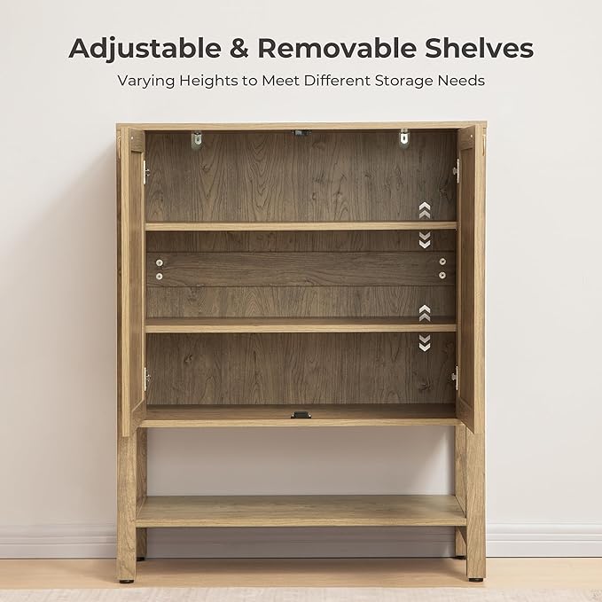 SICOTAS Rattan Shoe Cabinet - Image 3