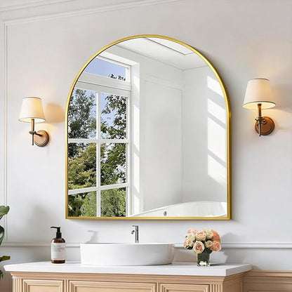 CIRCUMI Arched Wall Mirror, Metal Frame, Large Size - Image 2