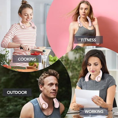 Portable Neck Fan, Hands Free Bladeless Fan, 360° Cooling Personal Fan - Image 6