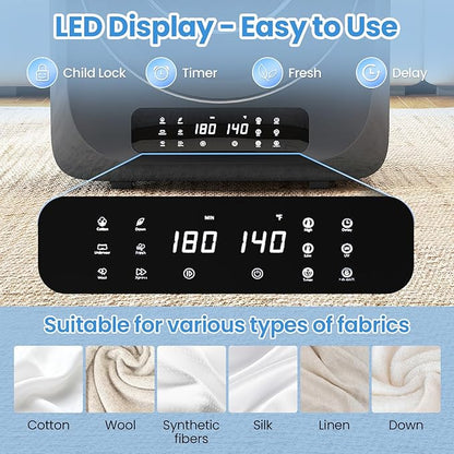 Auertech 12lbs Portable Dryer for Apartment Laundry, Portable Clothes Dryer - Image 2