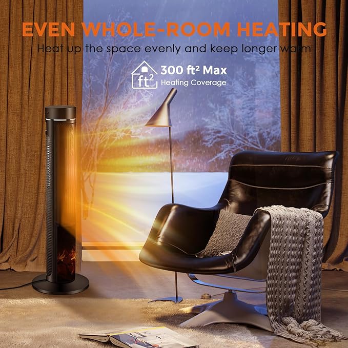 Air Choice 36" Tower Space Heater - Image 3