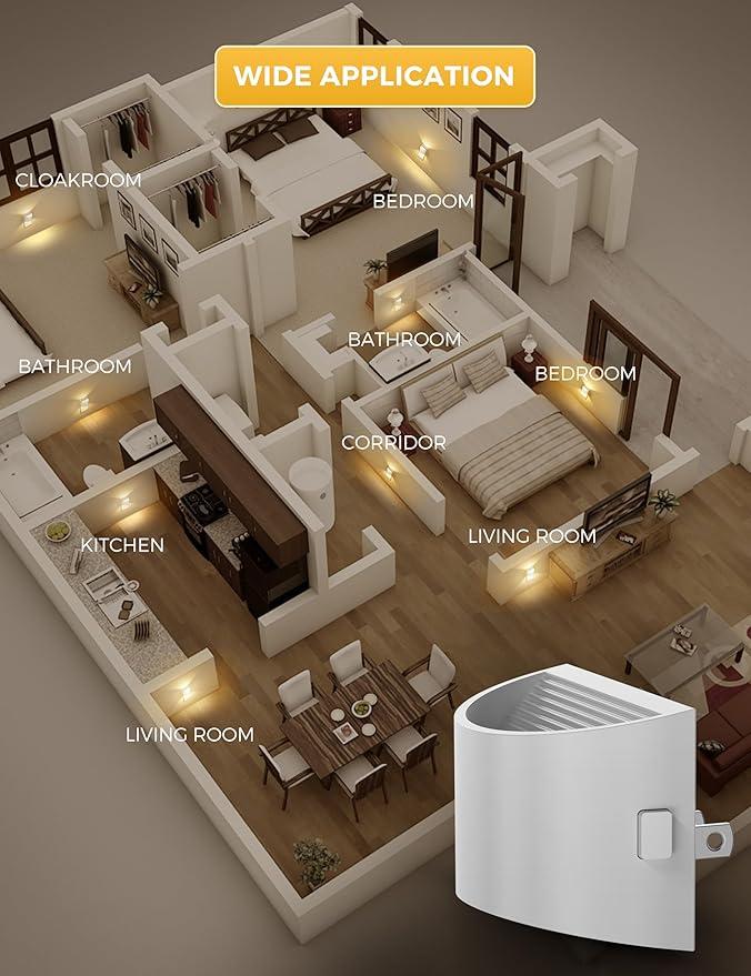 L LOHAS LED Night Lights Plug into Wall, Dimmable Night Light - Image 7