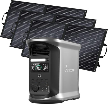 AMPACE Andes 1500 Power Station 2400W Solar Generator by Unknown