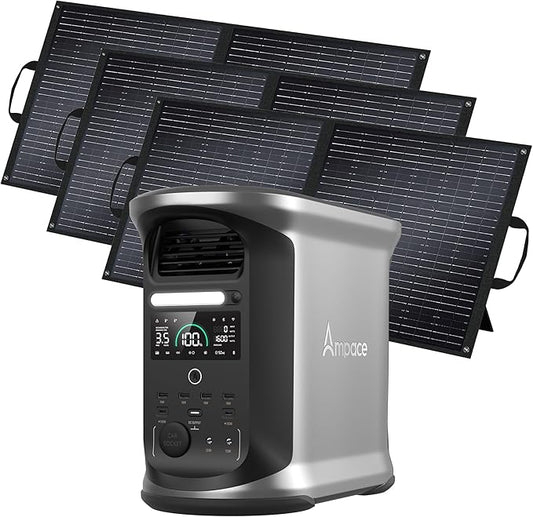 AMPACE Andes 1500 Power Station 2400W Solar Generator by Unknown