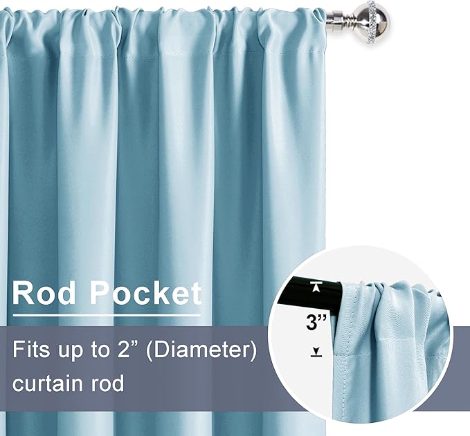JIUZHEN Blackout Curtains for Bedroom - Image 5